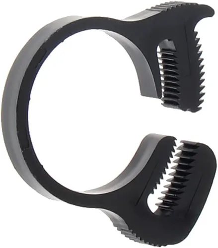 Miniatura 25 de Abrazaderas de manguera de agarre de 0.484-0.559 in de nailon ajustable de plástico resistente rápido doble agarre para fontanería, aplicaciones