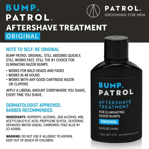Miniatura 2 de Bump Patrol - Suero de tratamiento para después del afeitado de fórmula original, tapón de afeitado y tratamiento para el cabello encarnado