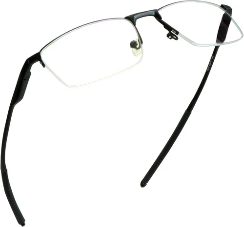 Miniatura 8 de LifeArt Lentes de lectura sin montura de aleación, lentes de bloqueo de luz azul, antifatiga ocular, anteojos para juegos de computadora, gafas