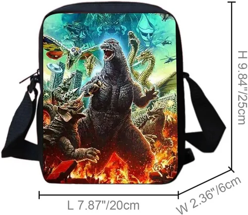 Miniatura 3 de MATMO Juego de mochila y lonchera de dinosaurio monstruo para niños, juego de mochila de dinosaurio 23-8