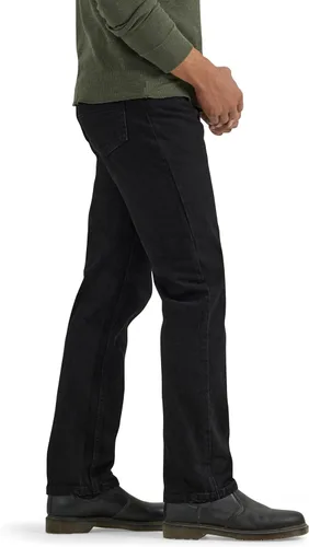 Miniatura 2 de Wrangler Authentics - Pantalones de mezclilla clásicos de 5 bolsillos, ajuste regular, para hombre de algodón