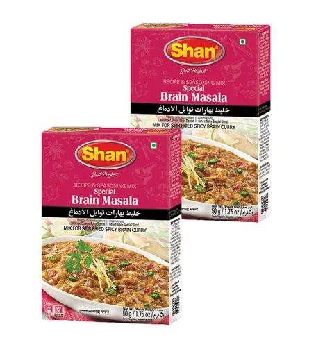 Miniatura 20 de Shan Korma Recipe and Seasoning Mix 1.76 oz (50g) - Spice Powder for Traditional Meat in Yogurt Sauce - Suitable for Vegetarians - Airtight Bag in a