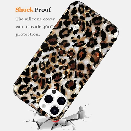 Miniatura 6 de J.west Funda compatible con iPhone 11 Pro Max de 6.5 pulgadas, diseño de leopardo para mujeres y niñas, bonito diseño de patrón de guepardo, funda