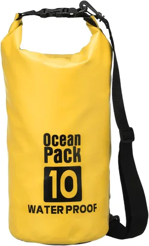 Miniatura 37 de Bolsa seca impermeable, 5 L, ajuste para mujeres y hombres, bolsas a prueba de agua, mochila flotante ligera de almacenamiento en seco con silbato