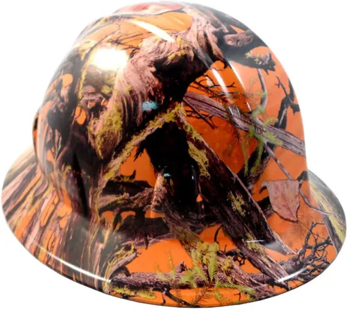 Miniatura 37 de Texas America Safety Company Casco de seguridad con visera completa, diseño patriótico hidroimpreso, con suspensión de 4 puntos y bolsa Primera