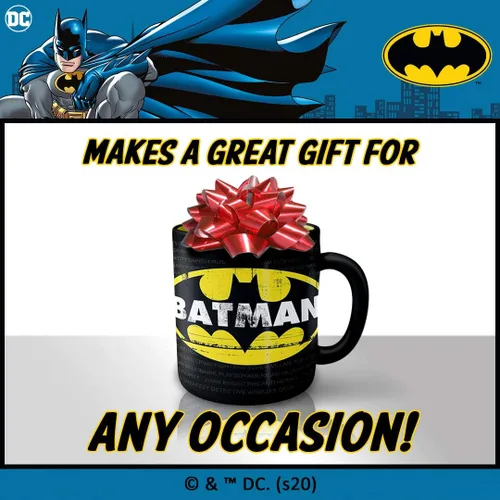 Miniatura 5 de Silver Buffalo DC Comics Taza de cerámica con logotipo de Batman, 20 onzas