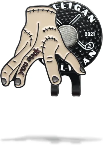 Miniatura 60 de MULLIGAN HOOLIGAN® Marcador de pelota de golf + clip magnético para sombrero Esmalte de alta calidad Regalo divertido para los amantes del golf