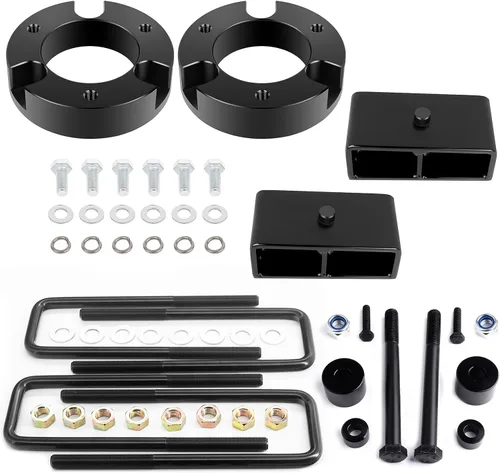 Miniatura 9 de SCITOO Elevadores de 2 pulgadas delantero y 3 pulgadas de suspensión trasera Espaciadores de puntal para Toyota Tundra Kit de elevación