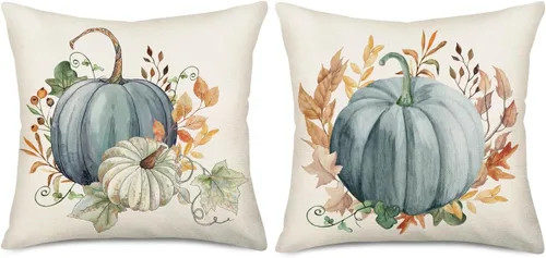 Miniatura 6 de Fundas de almohada decorativas para árbol de Navidad en blanco y negro de 16 x 16 pulgadas, juego de 2 fundas de almohada con diseño de árboles