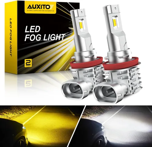 Miniatura 9 de AUXITO Bombilla LED antiniebla H11 H8 sin ventilador, 40 W 6000 lm de alto brillo, 6500 K blanco frío, chips LED CSP, bombillas antiniebla H16 H11