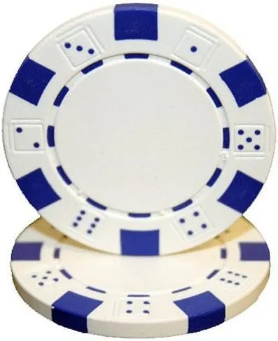 Miniatura 11 de Brybelly Clay Composite Striped Dice 11.5-gram Poker Chips (100-pack) - Blank Non-denominated Poker Chips - Custom Cash Games and Home Casino Poker