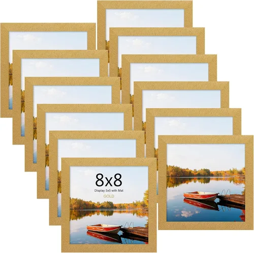 Miniatura 64 de Picrit - Juego de 12 portarretratos de 4 x 6 pulgadas, para fotos de 3.5 x 5 con paspartú o 4 x 6 pulgadas sin paspartú, marcos para colgar