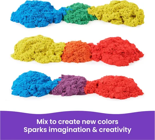 Miniatura 13 de Kinetic Sand, Paquete de 20 huevos con arena de juego roja, amarilla y azul de 3.3 libras para caza de huevos, recuerdos de fiesta y bolsas
