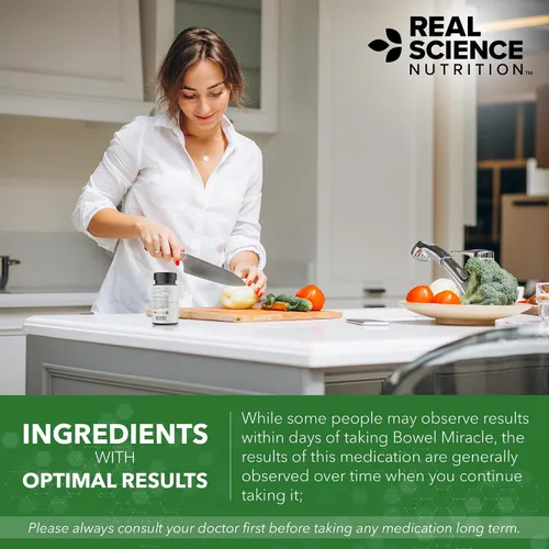 Miniatura 6 de Real Science Bowel Miracle - Suplemento de apoyo intestinal para comodidad digestiva y bienestar intestinal, con Vinitrox, GABA y vitaminas