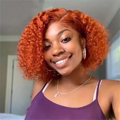 Miniatura 12 de Wear and Go Glueless Wigs Human Hair Pre Plucked Pre Cut 4x4 Lace Front Wigs for Black Women 180% Density Deep Wave Bob Wig Human Hair for Beginners