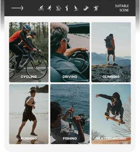 Miniatura 5 de Dos tamaños de gafas de sol para adultos y jóvenes, niños y niñas, UV400, para hombres y mujeres, para ciclismo, actividades al aire libre, Ka1