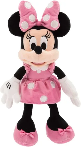Disney Store Peluche Oficial de Minnie Mouse en Rosa - 14 Pulgadas Suave Coleccionable - Diseño Atemporal y Calidad Premium - Regalo Ideal para