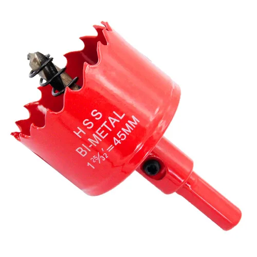 Miniatura 31 de Broca bimetálica para taladro, cortador de orificios HSS con eje para madera y metal