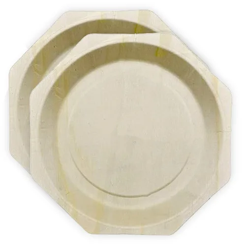 Miniatura 10 de Perfectware Earth Friendly - Platos desechables de madera de abedul de 5 pulgadas, totalmente naturales, de alta calidad, 100% compostables
