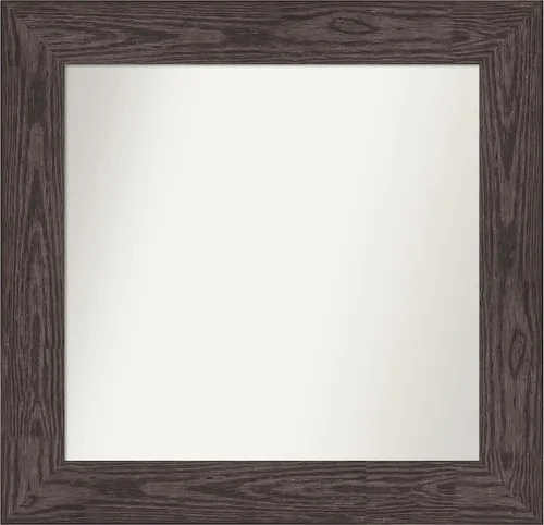 Miniatura 510 de Amanti Art Espejo personalizado, espejo de baño negro puente, espejo de pared o espejo de tocador de baño sobre el fregadero (26 x 26 pulgadas)