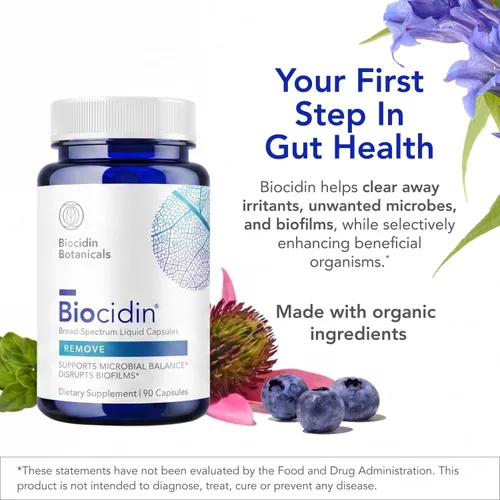 Miniatura 2 de Biocidin Capsules – Disruptor de Biopelícula – Apoya la Limpieza de Desintoxicación Intestinal, Equilibrio Microbiano Saludable, Función Inmunitaria