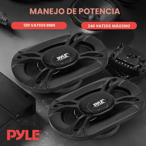 Miniatura 5 de Pyle Altavoces estéreo universales de 3 vías para automóvil, 300 W, 4 x 6 pulgadas, Triaxial ruidoso, Pro Audio, altavoz para automóvil, componente