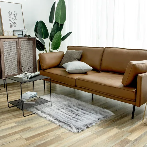Miniatura 52 de Ashler Home Deco - Tapete de pelo sintético de oveja, mullido, suave, de 2 x 3 pies, lavable a máquina, dormitorio, habitación de los niños, sala