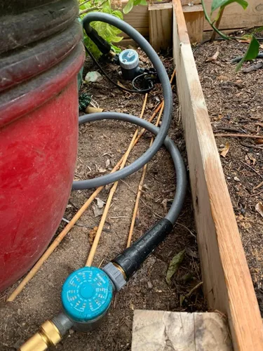 Miniatura 6 de YOTOO Manguera de jardín híbrida de servicio pesado con núcleo de plomo de 5/8 pulgadas por 5 pies, 150 PSI, resistente a dobleces, flexible