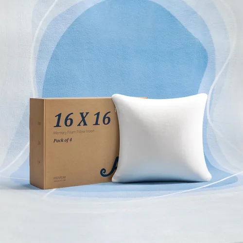 Miniatura 11 de AM AEROMAX Almohada de espuma viscoelástica de 12 × 20 pulgadas (paquete de 4) – Cojín rectangular para cojín decorativo, cama, sofá, no se deforma