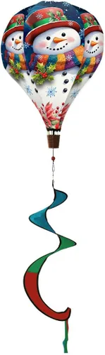 Miniatura 8 de Cardinals Deluxe Manga de Viento de Globo Aerostático de Invierno Remolino de Viento Remolino de Viento 54" x 12" Briarwood Lane W00069