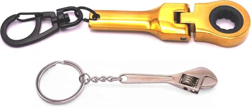 Miniatura 12 de GT/ Rotors Llavero Anillo de Llave de Trinquete de 10mm (Bono Gratis: Llavero de Llave Inglesa Mini)