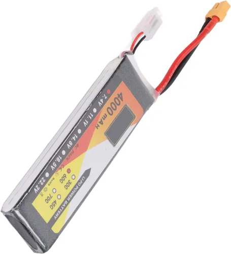 Miniatura 8 de TOPINCN Batería RC Lipo, 4000mAh Tasa de descarga de energía 2S Plug Connector LiPo Batería, 7.4V 60C Vehículos de control remoto Batería