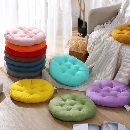 Miniatura 3 de Fumete 12 cojines de suelo de 16 x 16 pulgadas, cojines redondos de color para sillas de suelo de lectura, para niños y adultos, suministros