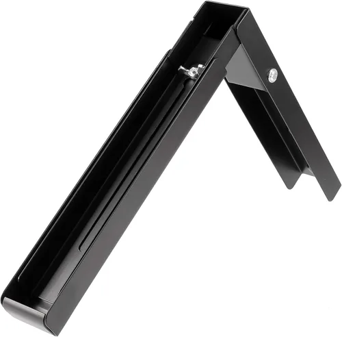 Miniatura 8 de 4 piezas 2 pares universales de soporte de pared para microondas, soporte plegable para horno de cocina, soportes ajustables para microondas