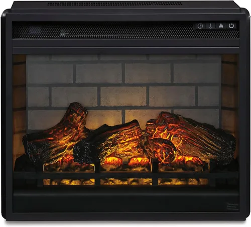 Miniatura 8 de Signature Design by Ashley Inserto de Chimenea Infrarroja Eléctrica de 24" con Control Remoto, Negro