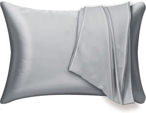Miniatura 14 de Juego de 2 fundas de almohada de seda de morera para cabello y piel, con cremallera oculta. Ambos lados 19 Momme a prueba de alérgenos, suave
