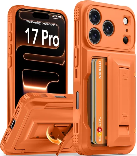 Miniatura 10 de Oterkin Funda tipo cartera para iPhone 17 Pro Max [4-5 tarjeteros] [soporte de soporte] [protección completa de la cámara] [bloqueo RFID] iPhone 17