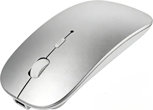 Miniatura 7 de HOTDREAM Ratón inalámbrico Bluetooth recargable para MacBook Pro/Air/iPad Air/iPad Pro/portátil/tableta/iPhone/PC, ratón Bluetooth 5.2/3.0 y modo