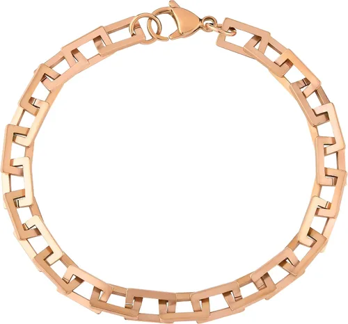 Miniatura 5 de LONDON FOG Pulsera unisex de oro cuadrado de 8 pulgadas (LF10021)