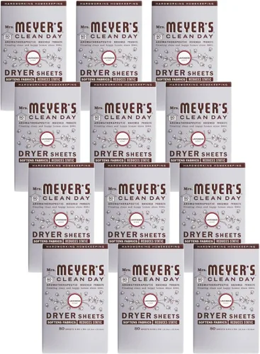 Miniatura 9 de MRS. MEYER'S CLEAN DAY - Hojas para secadora, suavizante de telas, reduce la estática, infundida con aceites esenciales, madera de abedul, 80