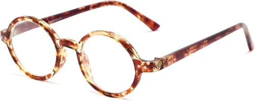 Readers. com Gafas de lectura: el estilo redondo de Bookworm para hombres y mujeres Marrón jaspeado