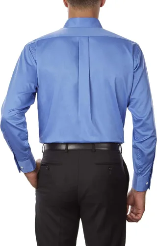 Miniatura 2 de Van Heusen Camisa de vestir con cuello con botones y corte regular para hombre, Azul cobalto