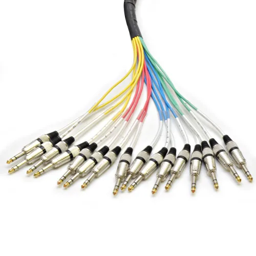 Miniatura 2 de Seismic Audio - SAXT-16x5M - 16 canales 5' XLR macho a 1/4" TRS Snake Cable