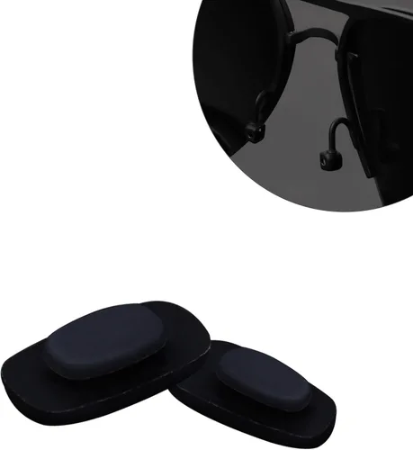 Miniatura 4 de 12 pares de almohadillas de nariz para gafas de silicona suave color negro para Costa South Point/Flagler/Ponce/Wader; para Oakley