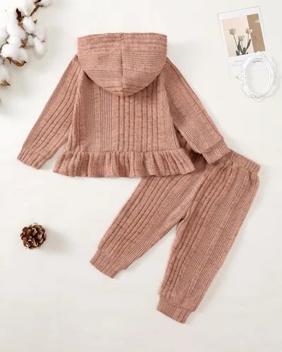 Miniatura 68 de Renotemy Conjunto de ropa para bebé recién nacida, para otoño e invierno, manga larga, pantalones, lindo conjunto de ropa para bebé niña