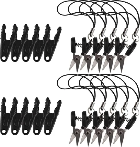 Miniatura 31 de JubileeYarn Itty Bitty Snippy - Tijeras de llavero portátiles compatibles con la TSA, color blanco, 1 par