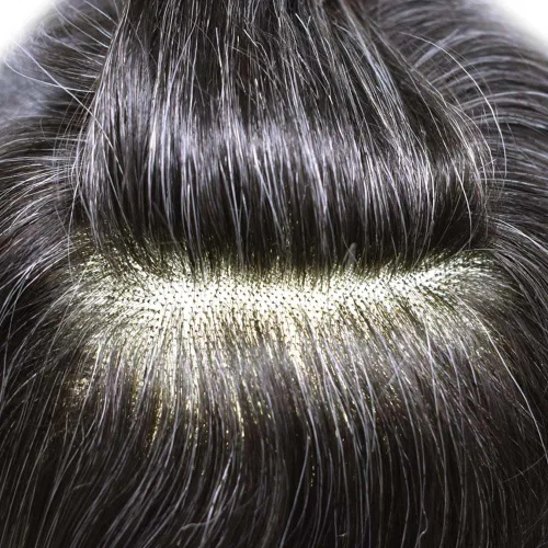 Miniatura 7 de Mens Toupee Hair Piece For Men Hair Replacement System For Men Fine Mono Mens Hair Piece Human Hair Piece Toupee For Men Hairpieces Protesis Capilar