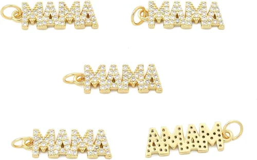 Miniatura 24 de Stiesy Dijes de latón dorado para hacer joyas, colgantes a granel para collares, pulseras, aretes, manualidades, Vidrio, Sin piedra preciosa