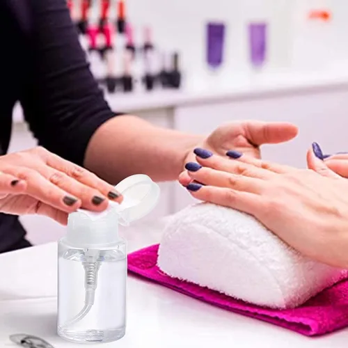 Miniatura 7 de Paquete de 3 unidades de dispensador de esmalte de uñas, dispensador vacío para alcohol, acetona, esmalte de uñas y removedor de maquillaje, 5.1 fl