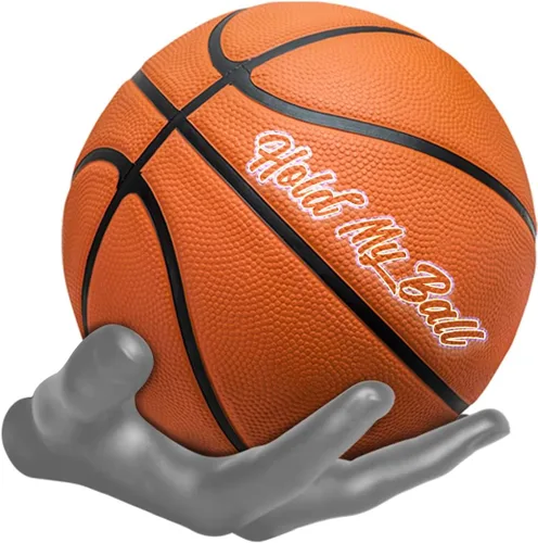 Miniatura 8 de Soporte de pelota montado en pared – Resina premium – Exhibición de baloncesto, fútbol, fútbol americano – Cuelga pelotas de forma segura